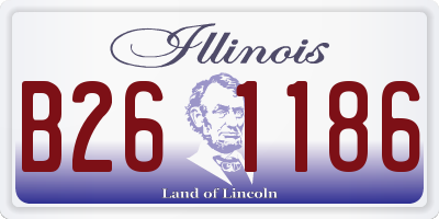 IL license plate B261186