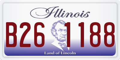IL license plate B261188