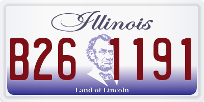 IL license plate B261191