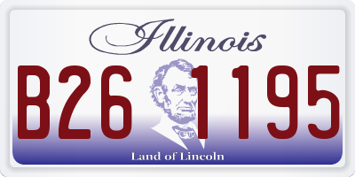 IL license plate B261195