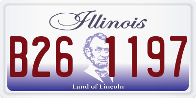 IL license plate B261197