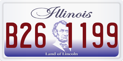 IL license plate B261199