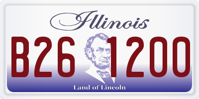 IL license plate B261200