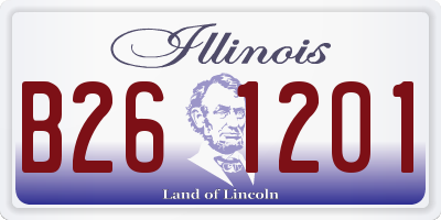 IL license plate B261201