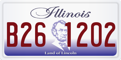 IL license plate B261202