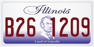 IL license plate B261209