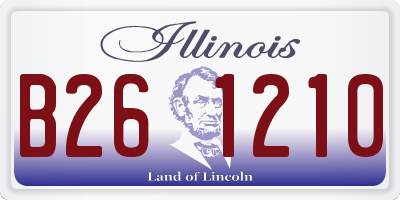 IL license plate B261210