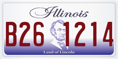 IL license plate B261214