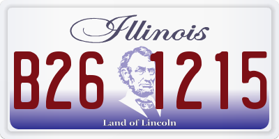 IL license plate B261215