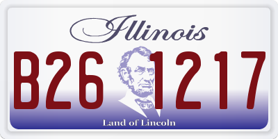 IL license plate B261217