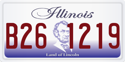 IL license plate B261219
