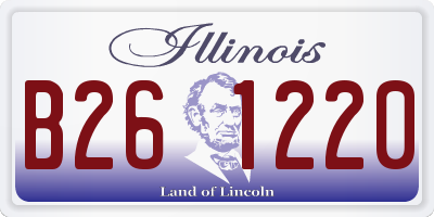 IL license plate B261220