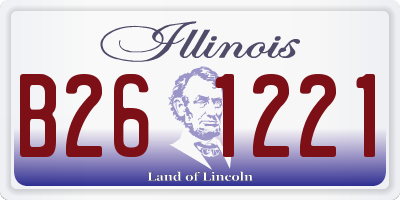 IL license plate B261221