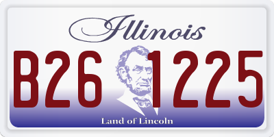 IL license plate B261225