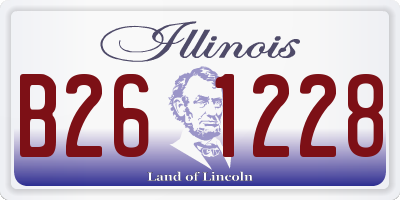 IL license plate B261228