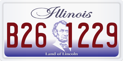 IL license plate B261229