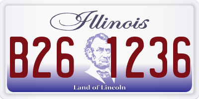 IL license plate B261236