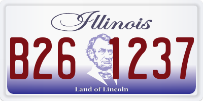 IL license plate B261237