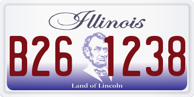 IL license plate B261238