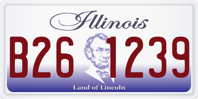 IL license plate B261239