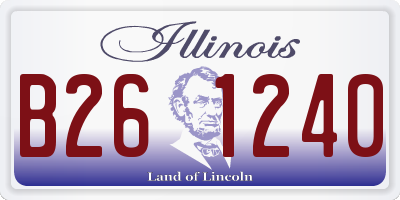 IL license plate B261240