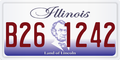 IL license plate B261242