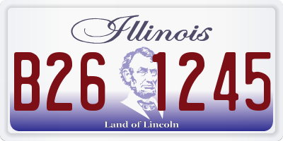 IL license plate B261245