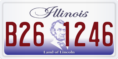 IL license plate B261246