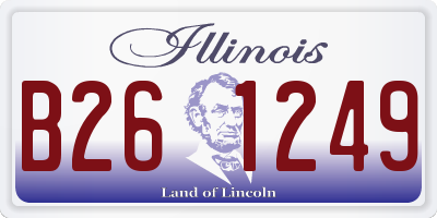 IL license plate B261249