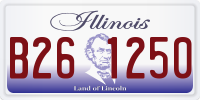 IL license plate B261250