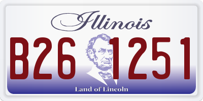 IL license plate B261251