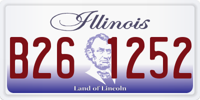 IL license plate B261252