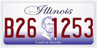 IL license plate B261253