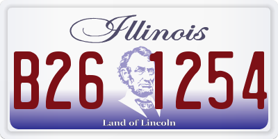IL license plate B261254