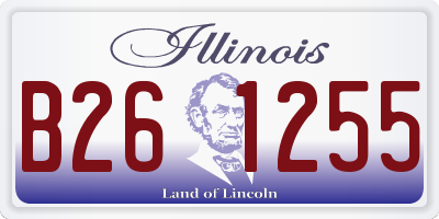 IL license plate B261255