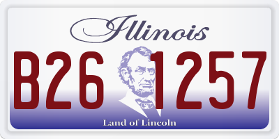 IL license plate B261257