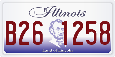 IL license plate B261258