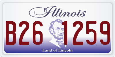 IL license plate B261259