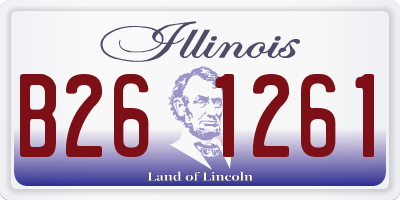 IL license plate B261261