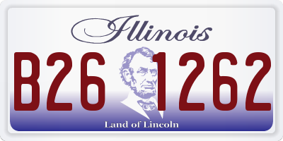 IL license plate B261262