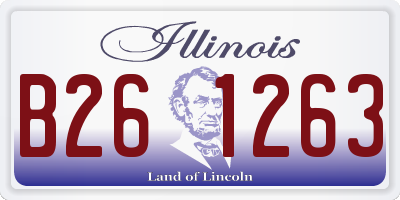 IL license plate B261263