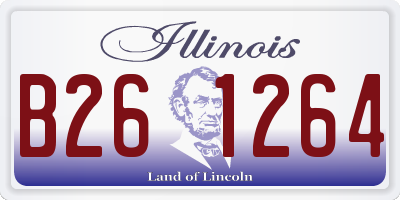 IL license plate B261264