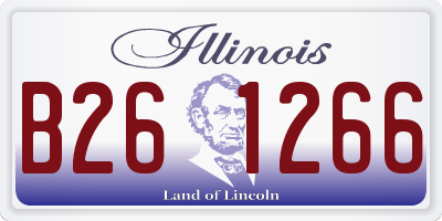 IL license plate B261266