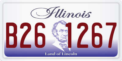 IL license plate B261267