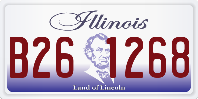 IL license plate B261268