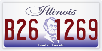 IL license plate B261269