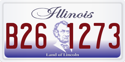 IL license plate B261273