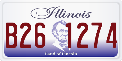 IL license plate B261274