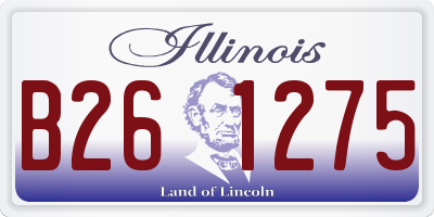 IL license plate B261275