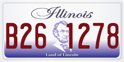 IL license plate B261278